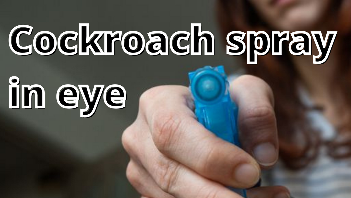 Is it harmful if cockroach pesticide spray goes into the eyes?