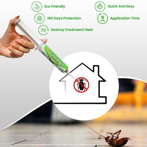 Cockroach Dot™ Anti Cockroach Gel With Neem Extract Injection Pack 40gm