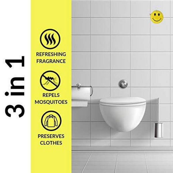 Camphor Smiley Mosquito Repellent Air Freshener Pack of Three 50gm Each