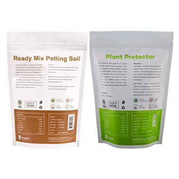 Pai Organics Plant Protector | Ready Mix Potting Soil 2kg, Combo Pack