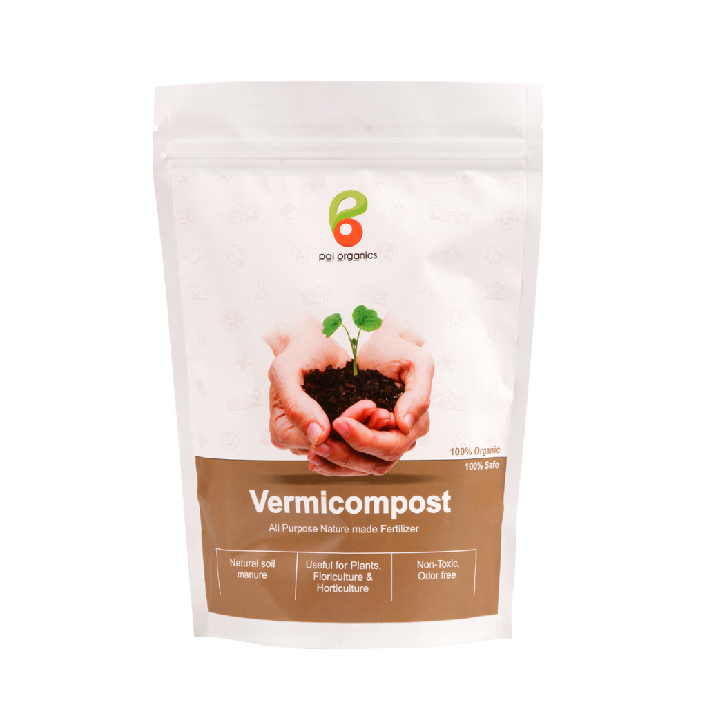 Pai Organics Vermicompost Natural Fertilizer Pack Of 2 Kg