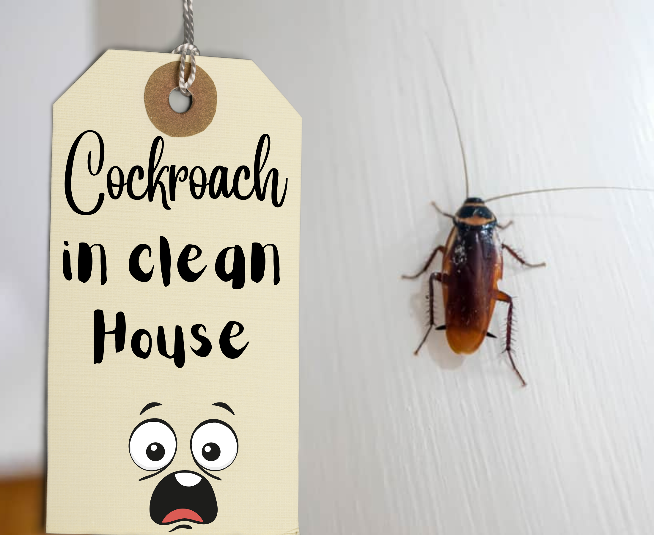 What is the reason for roaches in a clean house?