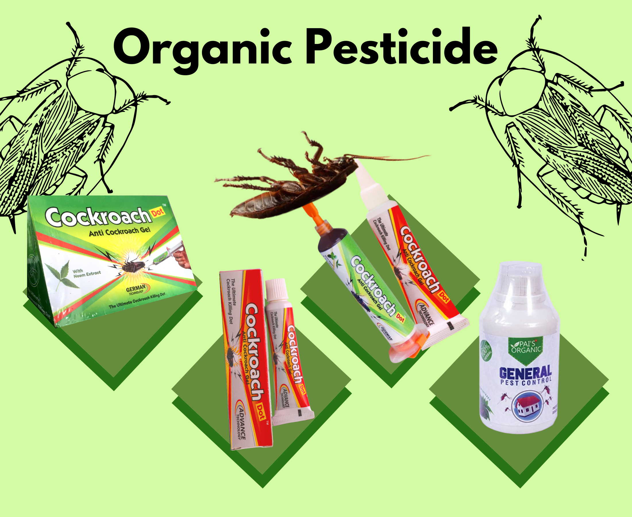 Best organic insecticide to kill cockroaches?