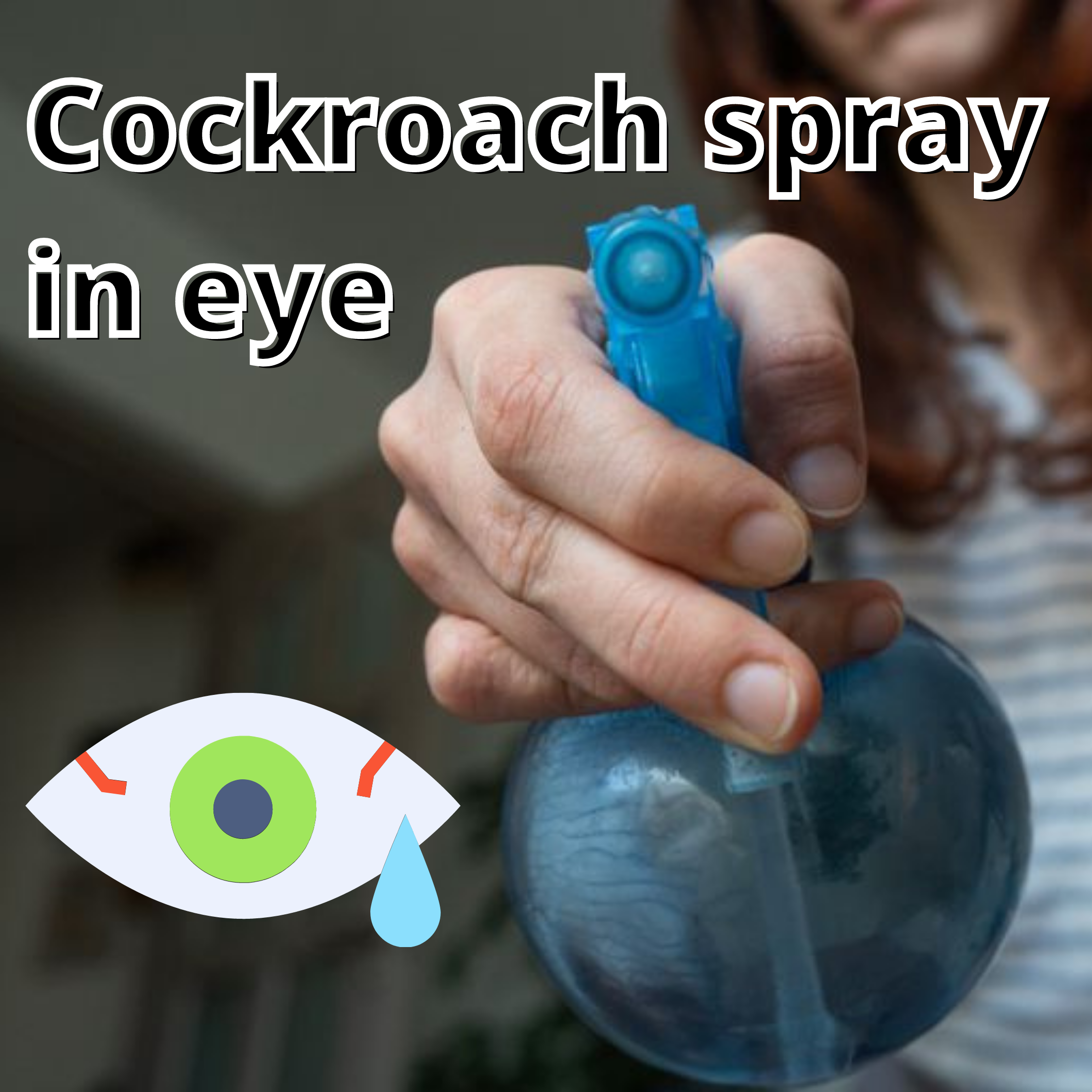 Is it harmful if cockroach pesticide spray goes into the eyes?