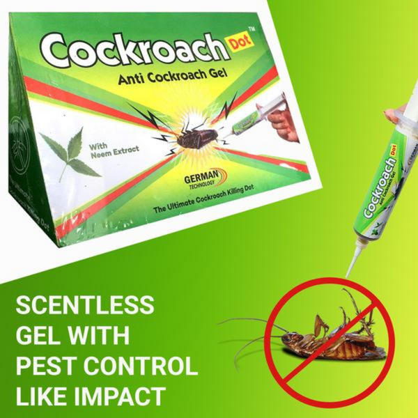 Cockroach Dot™ Anti Cockroach Gel With Neem Extract Injection Pack 40gm