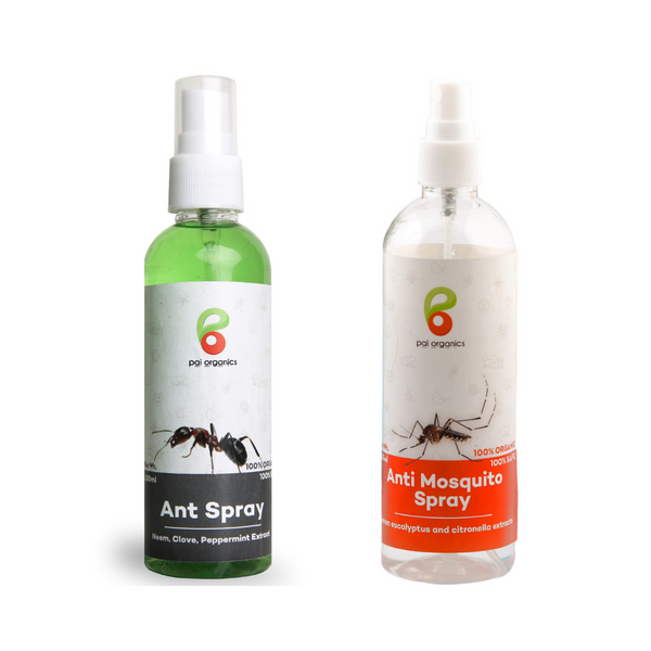 Pai Organics Anti Mosquito Spray And Ant Spray Combo Pack, 100 ml Each