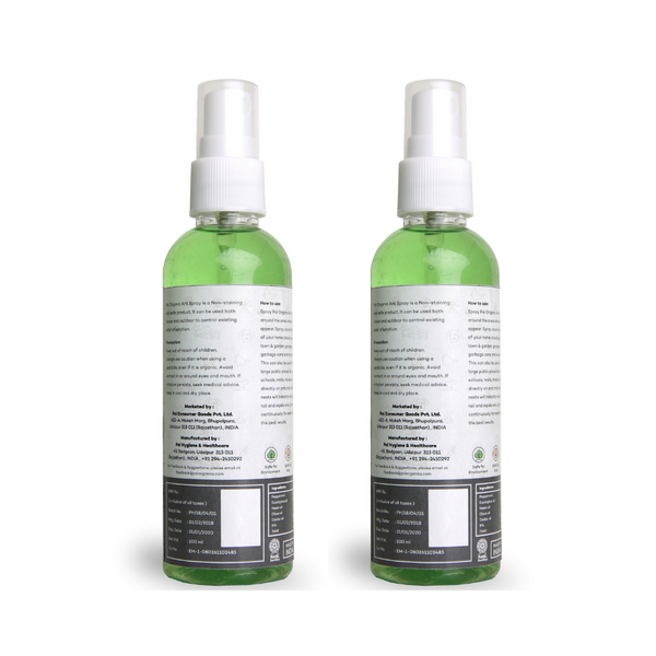 Pai Organics Natural Ant Repellent Spray Pack Of Two 100ml Each