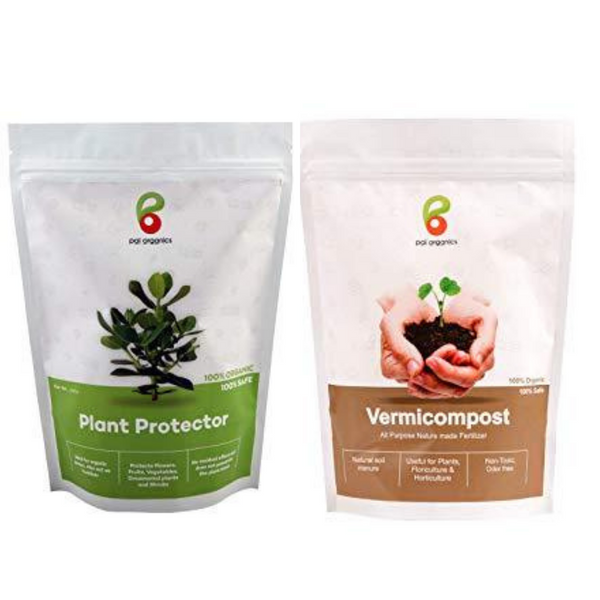 Pai Organics Plant Protector 250 gm and Vermicompost 2kg, Combo Pack